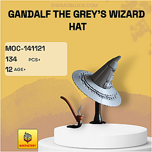 MOC Factory Block 141121 Gandalf the Grey's Wizard Hat Movies and Games