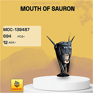 MOC Factory Block 139487 Mouth of Sauron Movies and Games