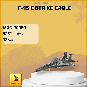 MOC Factory Block 29950 F-15 E Strike Eagle Military