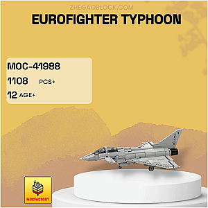 MOC Factory Block 41988 Eurofighter Typhoon Military