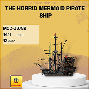 MOC Factory Block 36789 The Horrid Mermaid Pirate Ship Technician