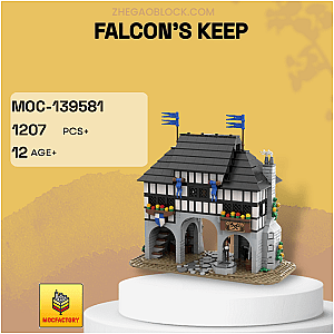 MOC Factory Block 139581 Falcon's Keep Modular Building