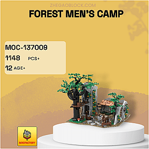 MOC Factory Block 137009 Forest Men's Camp Modular Building
