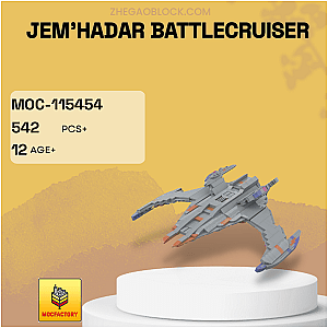 MOC Factory Block 115454 Jem'Hadar Battlecruiser Space