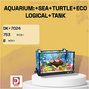 DK Block 7024 Aquarium: Sea Turtle Ecological Tank Creator Expert