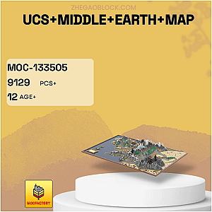 MOC Factory Block 133505 UCS Middle Earth Map Movies and Games