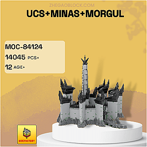 MOC Factory Block 84124 UCS Minas Morgul Movies and Games