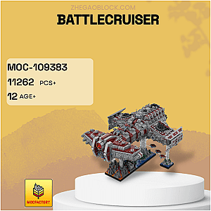 MOC Factory Block 109383 Battlecruiser Space
