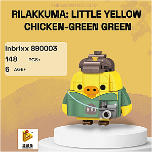 PANLOSBRICK Block 890003 Rilakkuma: Little Yellow Chicken-Green Green Creator Expert