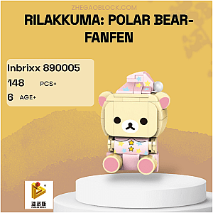 PANLOSBRICK Block 890005 Rilakkuma: Polar Bear-Fanfen Creator Expert