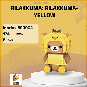 PANLOSBRICK Block 890004 Rilakkuma: Rilakkuma-Yellow Creator Expert