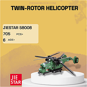 JIESTAR Block 58008 Twin-Rotor Helicopter Military