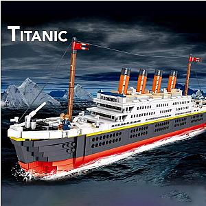 ZHEGAO QL01010 Mini Titanic RMS cruise Boat ship Military