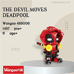 Wangao Block 488006 The Devil Moves Deadpool Movies and Games