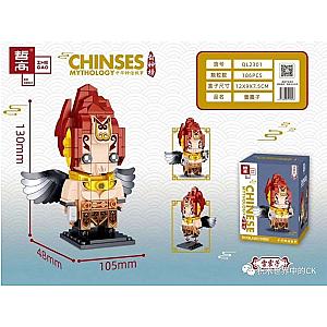 ZHEGAO QL2301 Chinese fairy tales: Lei Zhenzi BrickHeadz Block