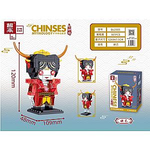 ZHEGAO QL2305 Chinese fairy tales: Da Ji BrickHeadz Block