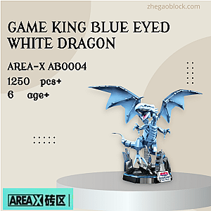 AREA-X Block AB0004 Game King Blue Eyed White Dragon Creator Expert