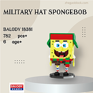 BALODY Block 18381 Military Hat Spongebob Creator Expert