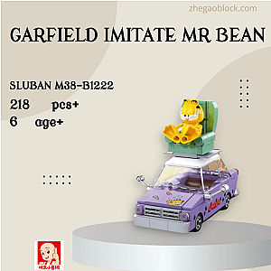 Sluban Block M38-B1222 Garfield Imitate Mr Bean Movies and Games