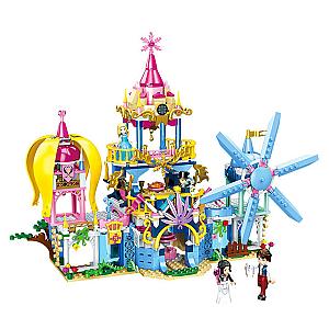 ZHEGAO QL1114-4 Four-in-one dream castle Girls Block