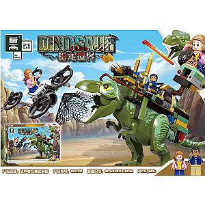 ZHEGAO QL1710 Dinosaur World: War Tyrannosaurus Drill Movies and Games Block
