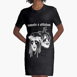 Sosmula X Zillakami face vintage art Graphic T-Shirt Dress