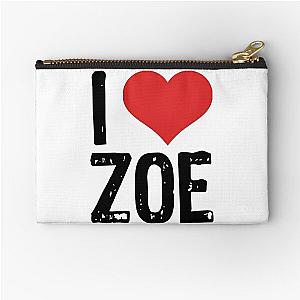 I Love Zoe Zipper Pouch