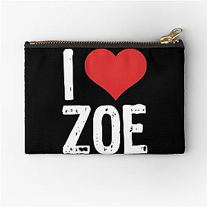 I Love Zoe Zipper Pouch