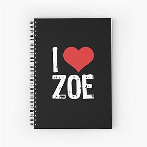 I Love Zoe Spiral Notebook