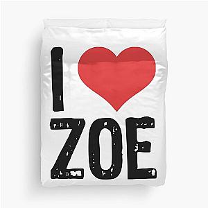 I Love Zoe Duvet Cover