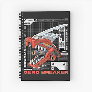 Geno Breaker Mech Zoids Fanart Urban Graphic Design Spiral Notebook