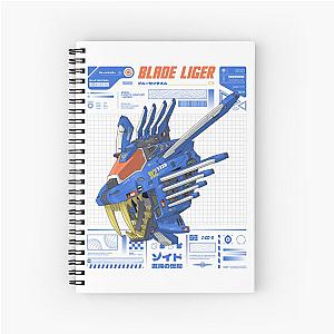 Zoids Chaotic Century Blade Liger BS Anime Illustration Urban Graphic Design Spiral Notebook