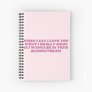 Zolita Bloodstream Lyrics Spiral Notebook