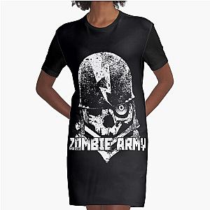 Zombie Army Street Style Logo Graphic T-Shirt Dress