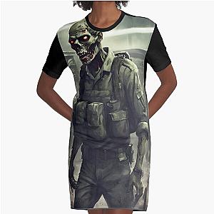 Private Zombie- zombie army types Graphic T-Shirt Dress