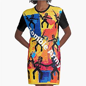 Rise of the Army of the Dead - The Living Dead Attack - Zombie army Graphic T-Shirt Dress