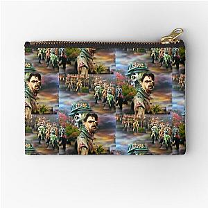 Zombie Protector Leads a Zombie Army Zipper Pouch