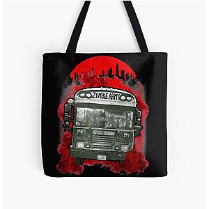 The Zombie Army Bus All Over Print Tote Bag