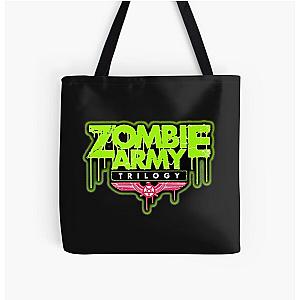 Zombie Army All Over Print Tote Bag