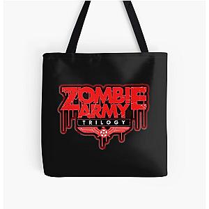 Zombie Army All Over Print Tote Bag