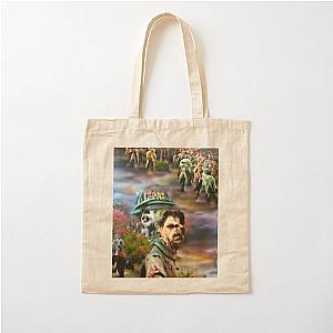 Zombie Protector Leads a Zombie Army Cotton Tote Bag