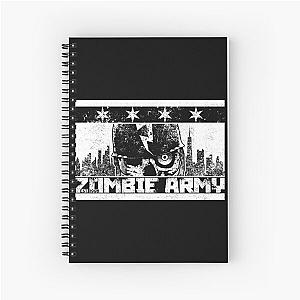 Zombie Army Chicago Flag Spiral Notebook