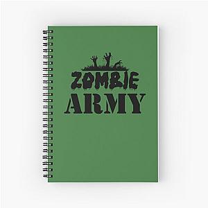 Halloween Zombie Army Hands Spiral Notebook