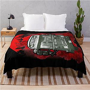 The Zombie Army Bus Throw Blanket