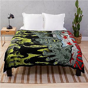 Zombie Army Chicago Throw Blanket