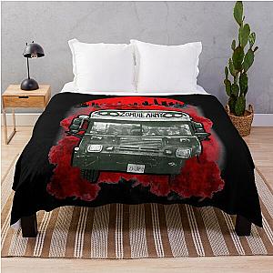 The Zombie Army Bus Classic  Throw Blanket