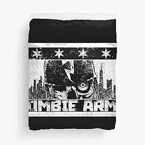 Zombie Army Chicago Flag Duvet Cover