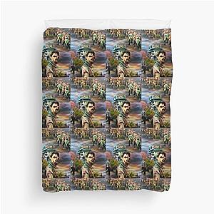 Zombie Protector Leads a Zombie Army Duvet Cover