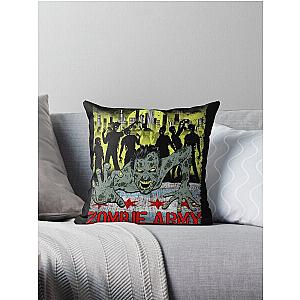 Zombie Army Chicago Throw Pillow