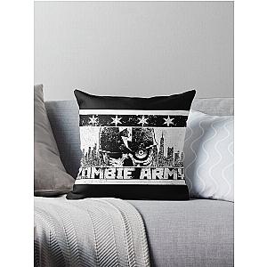 Zombie Army Chicago Flag Throw Pillow